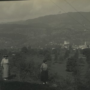 Switzerland Sarnen Fluhli Rauft Path Old Possemiers Stereoview Photo 1920