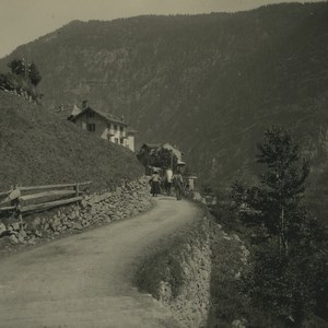 Switzerland Finhaut Village Old Possemiers Stereoview Photo 1920