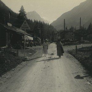 Switzerland Chatelard French Border Old Possemiers Stereoview Photo 1920