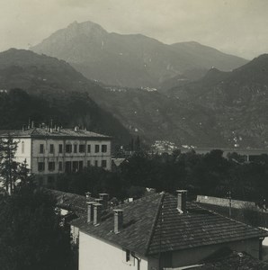 Italy Lake Como Menaggio towards Nobiallo Old Possemiers Stereoview Photo 1920