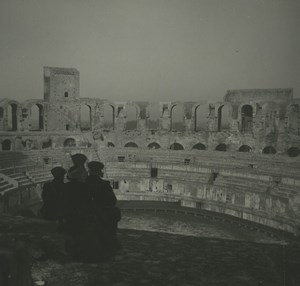 France Arles Amphitheatre Old Possemiers Stereoview Photo 1920 #1