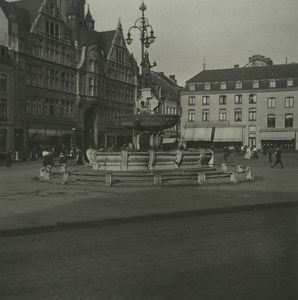 Germany Cologne Koln? Fountain Old Possemiers Stereoview Photo 1920