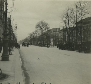 Germany Berlin Unter der Linden Old Possemiers Stereoview Photo 1920