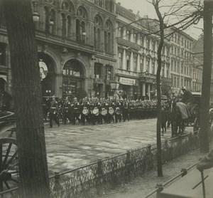 Germany Berlin Unter der Linden Military Parade Possemiers Stereoview Photo 1920