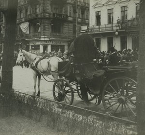 Berlin Unter der Linden Horse Carriage Kodak Possemiers Stereoview Photo 1920