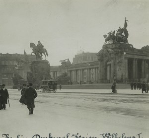 Germany Berlin Kaiser Wilhelm I Monument Old Possemiers Stereoview Photo 1920 #1