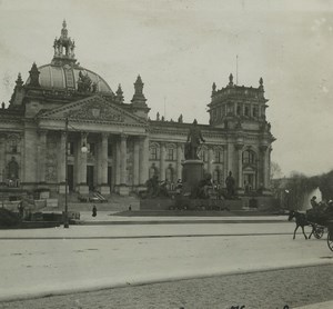 Germany Berlin Reichstag Old Possemiers Stereoview Photo 1920