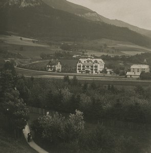 Austria Payerbach Reichenau Hotel Kampitsch Old Photobrom Stereoview Photo 1900