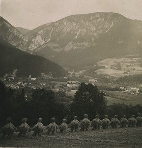 Austria Semmering Reichenau Panorama Old Photobrom Stereoview Photo 1900