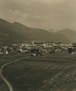Austria Spittal an der Drau panorama Old Photobrom Stereoview Photo 1900