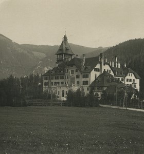 Austria Semmering Hotel Erzherzog Johann Old Photobrom Stereoview Photo 1900