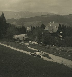 Austria Semmering Hotel dependance Old Photobrom Stereoview Photo 1900