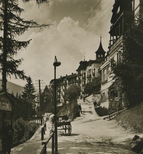 Austria Semmering Hotel Panhans Old Photobrom Stereoview Photo 1900