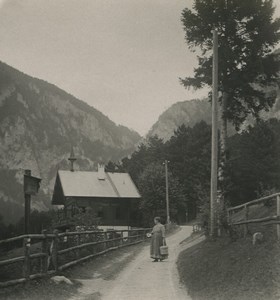 Austria Semmering Schneeberg Old Photobrom Stereoview Photo 1900