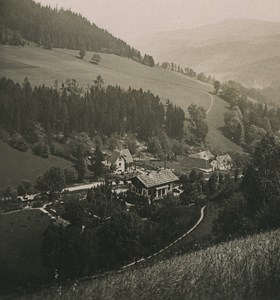 Austria Semmering Prein Hotel panorama Old Photobrom Stereoview Photo 1900