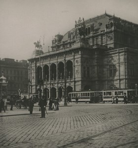 Austria Vienna Opera House Old Wurthle Stereoview Photo 1900