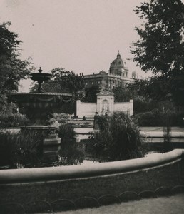Austria Vienna Gardens Volksgarten Old Wurthle Stereoview Photo 1900 #1