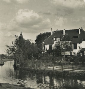 Netherlands Utrecht Kloosterpark Bilt Old NPG Stereoview Photo 1900