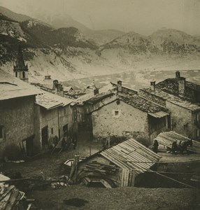 France Savoie Modane Vallee d'Arc Valley Old NPG Stereoview Photo 1900 #1
