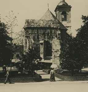 France Savoie Aix les Bains Roman Arch Old NPG Stereoview Photo 1900