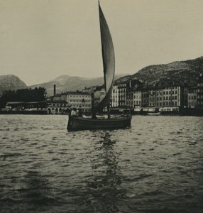 France Toulon port the Harbour Old NPG Stereoview Photo 1900