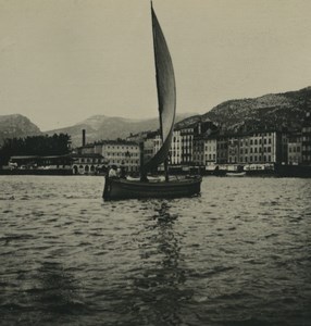 France Toulon port the Harbour Old NPG Stereoview Photo 1900