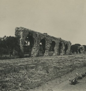 France Frejus roman aqueduct ruins Old NPG Stereoview Photo 1900