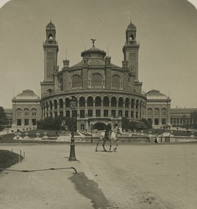 France Paris Trocadero Palace Old NPG Stereoview Photo 1900