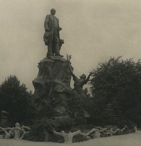 Germany Leipzig Bismarck Monument Old NPG Stereoview Photo 1900