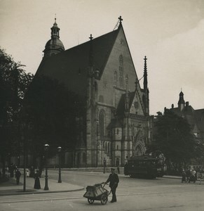 Germany Leipzig Thomaskirche Church Old NPG Stereoview Photo 1900