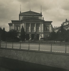 Germany Leipzig Gewandhaus Concert Hall Old NPG Stereoview Photo 1900