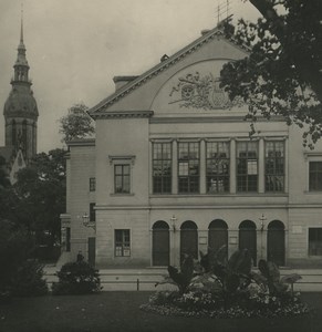 Germany Leipzig Alten Theater Old NPG Stereoview Photo 1900