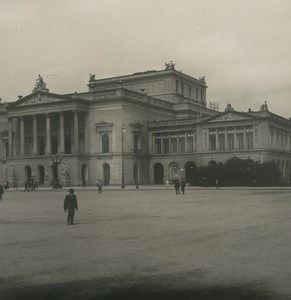 Germany Leipzig New Theater Old NPG Stereoview Photo 1900