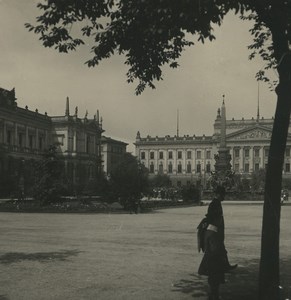 Germany Leipzig Augustusplatz Old NPG Stereoview Photo 1900