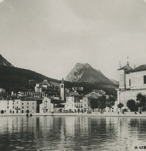 Italy Lake Garda Maderno Old Stereoview Photo 1900