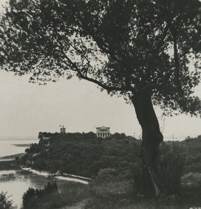 Italy Lake Garda Sirmione Old Stereoview Photo 1900