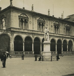 Italy Verona Loggia del Consiglio Fra Giocondo Old NPG Stereoview Photo 1900