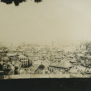 Italy Genova Genoa panorama Old Stereoview Photo 1900 #1
