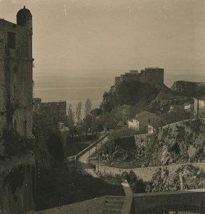 Croatia Dubrovnik Dalmatia Ragusa Fort Minceta Old NPG Stereoview Photo 1900 #3