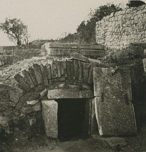 Croatia Dalmatia Salona Ruins Shaft Graves Old NPG Stereoview Photo 1900