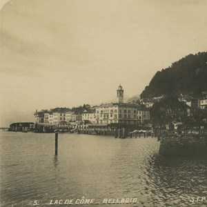 Italy Lake Como Bellagio Old SIP Stereoview Photo 1900's #2