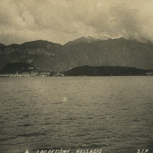 Italy Lake Como Bellagio Old SIP Stereoview Photo 1900's #3