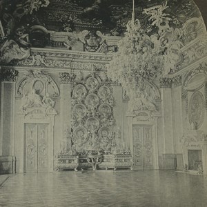 Germany Berlin Schloss Castle Thronsaal Throne Room Old Stereoview Photo 1900