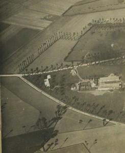 France Farm Countryside Old Stereoview aerial Photo 1920's