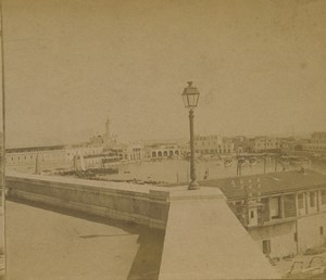 Algeria Algiers the Darse Alger Old Stereoview Photo 1880