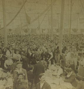 Boston Christian Endeavor Army convention Tent Williston Stereoview Photo 1895