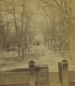 USA Philadelphia Independence Hall rear Old Stereoview Photo Cremer 1876