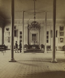 USA Philadelphia Independence Hall Chamber Old Stereoview Photo Cremer 1876