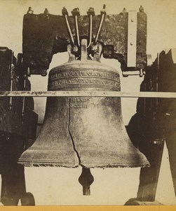 Philadelphia Independence Hall Old Liberty Bell Stereoview Photo Cremer 1876