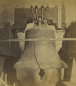 Philadelphia Independence Hall Old Liberty Bell Stereoview Photo Cremer 1876